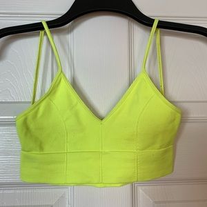 Free People Neon Yellow Top/Bra